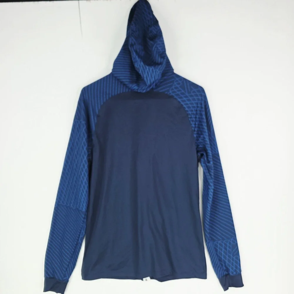 Nike Dri-Fit Full Zip Hoodie‎ Soccer Jacket DR2571-451 Men's Size Small Blue